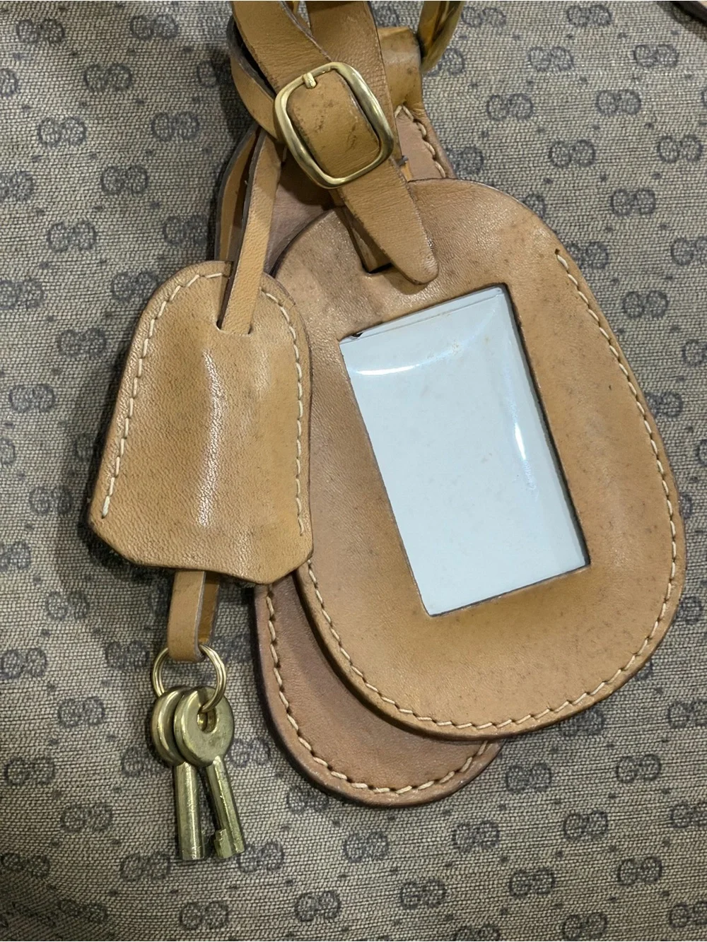 Vintage Gucci Micro GG Supreme Boston Travel Bag